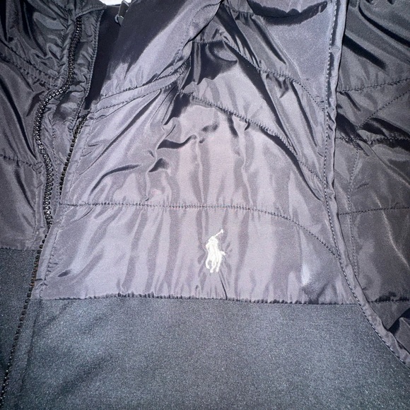 Gorgeous black hooded vest by Polo RL. - Picture 2 of 4